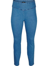 Stretchy jeggings med h&oslash;j talje, Bl&aring;