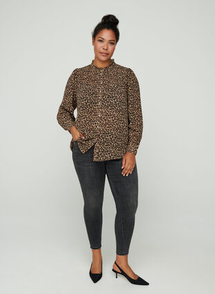Skjorte med leopard print, Leo, Model image number 2