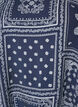 Bluse i viskose med paisleyprint og ballon&aelig;rmer, Bl&aring;, Packshot image number 2