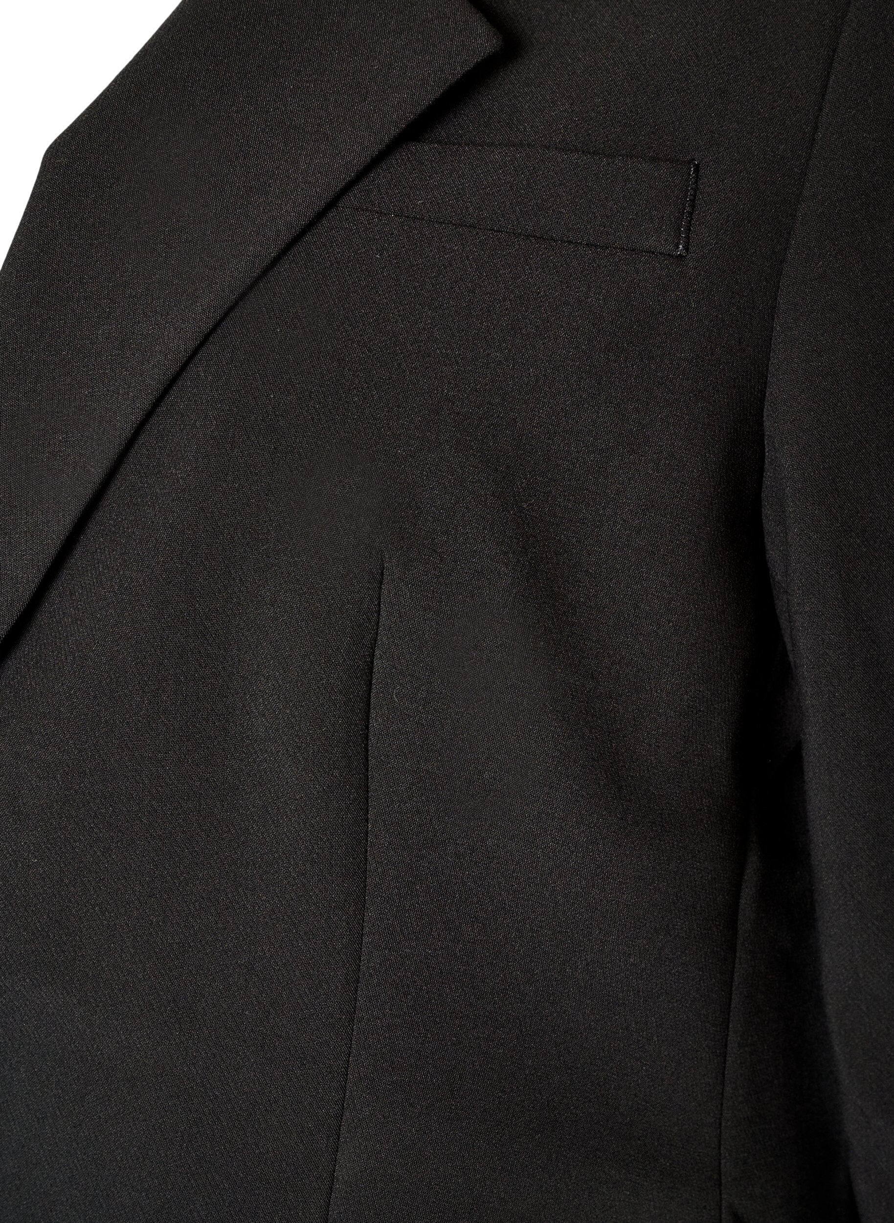 ZizziKlassisk blazer med enkel knaplukning, Sort, Packshot image number 3
