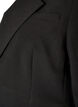 Klassisk blazer med enkel knaplukning, Sort, Packshot image number 3