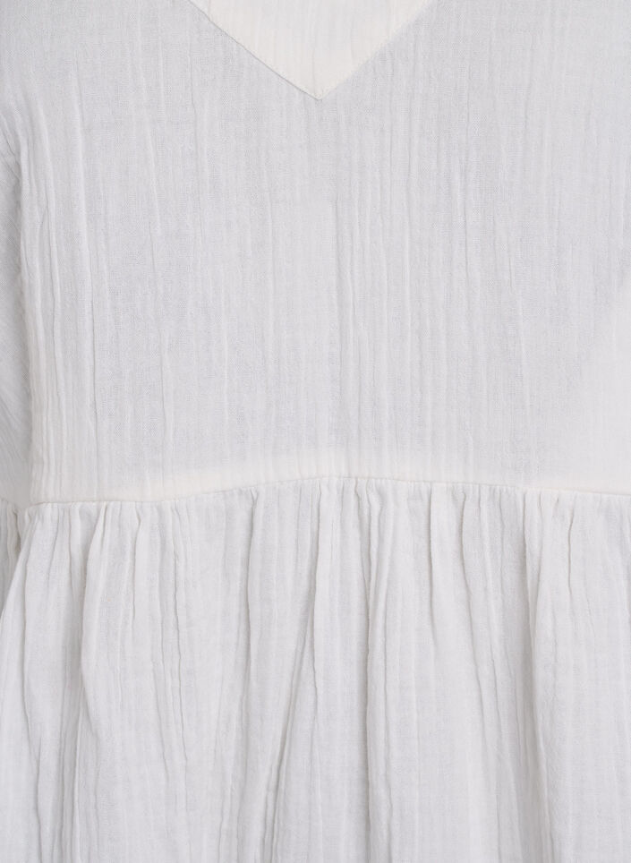 Strandkjole i bomuld med smalle stropper, Vanilla, Packshot image number 2