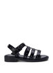 Wide fit - Sandal med nitter, Sort, Packshot image number 0