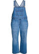 Denim-overalls med brede ben, Bl&aring;, Packshot image number 0