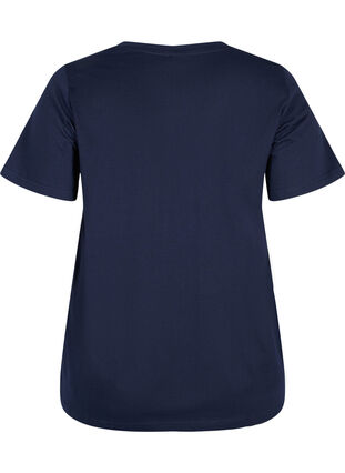 Nat t-shirt i økologisk bomuld med printdetaljer, Night Sky, Packshot image number 1