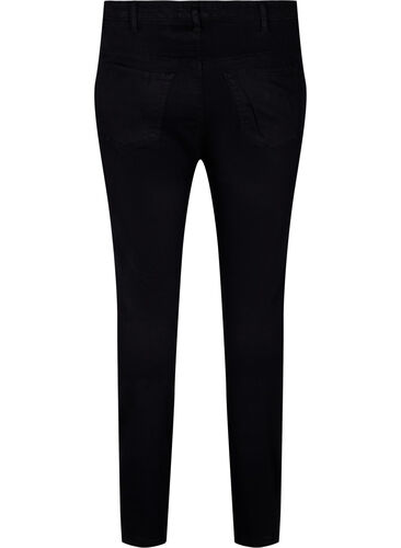 Super slim Amy jeans med snøredetalje, Black, Packshot image number 1