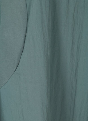 Kortærmet viskose kjole med lommer, Balsam Green, Packshot image number 3