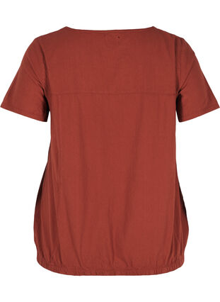 Bluse med korte ærmer, Barn Red, Packshot image number 1