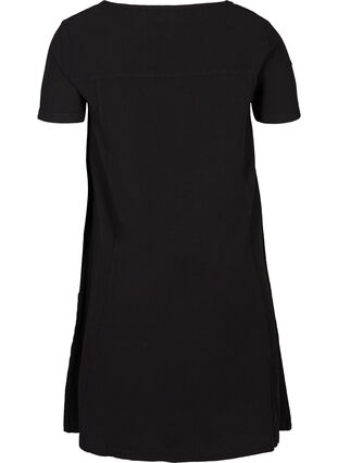 Kjole med korte ærmer, Black, Packshot image number 1