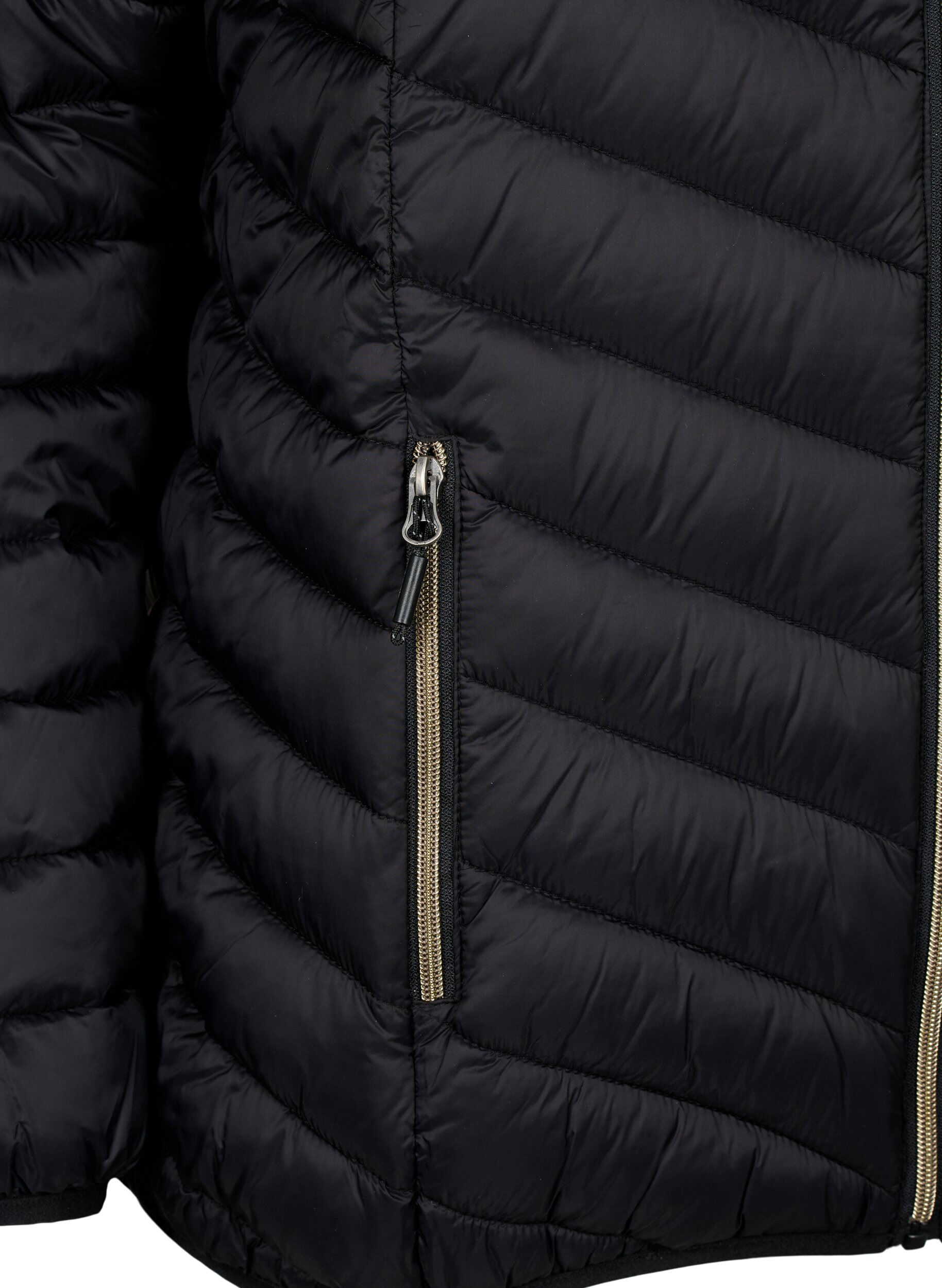 ZizziLetv&aelig;gts jakke med h&aelig;tte, Sort, Packshot image number 2