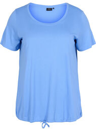 Kortærmet t-shirt med justerbar bund, Ultramarine