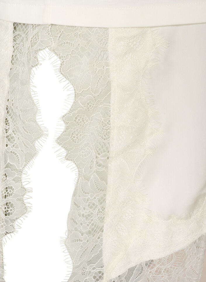 Jerseybluse med lag-p&aring;-lag-look og blonde, Vanilla, Packshot image number 4
