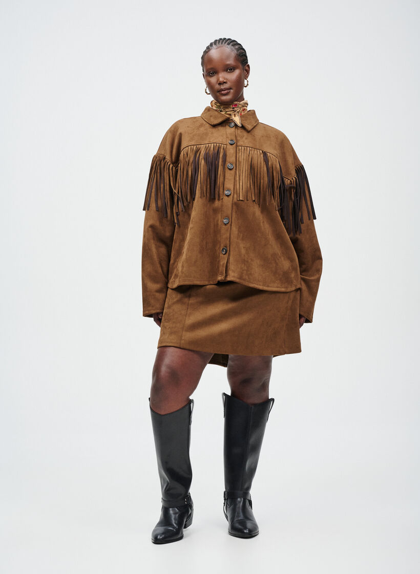 Sæt i imiteret ruskind, , Model