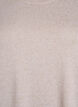 Bluse med knapdetalje og korte puf&aelig;rmer, Beige, Packshot image number 2
