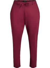 Cropped Maddison bukser, M&oslash;rk Bordeaux