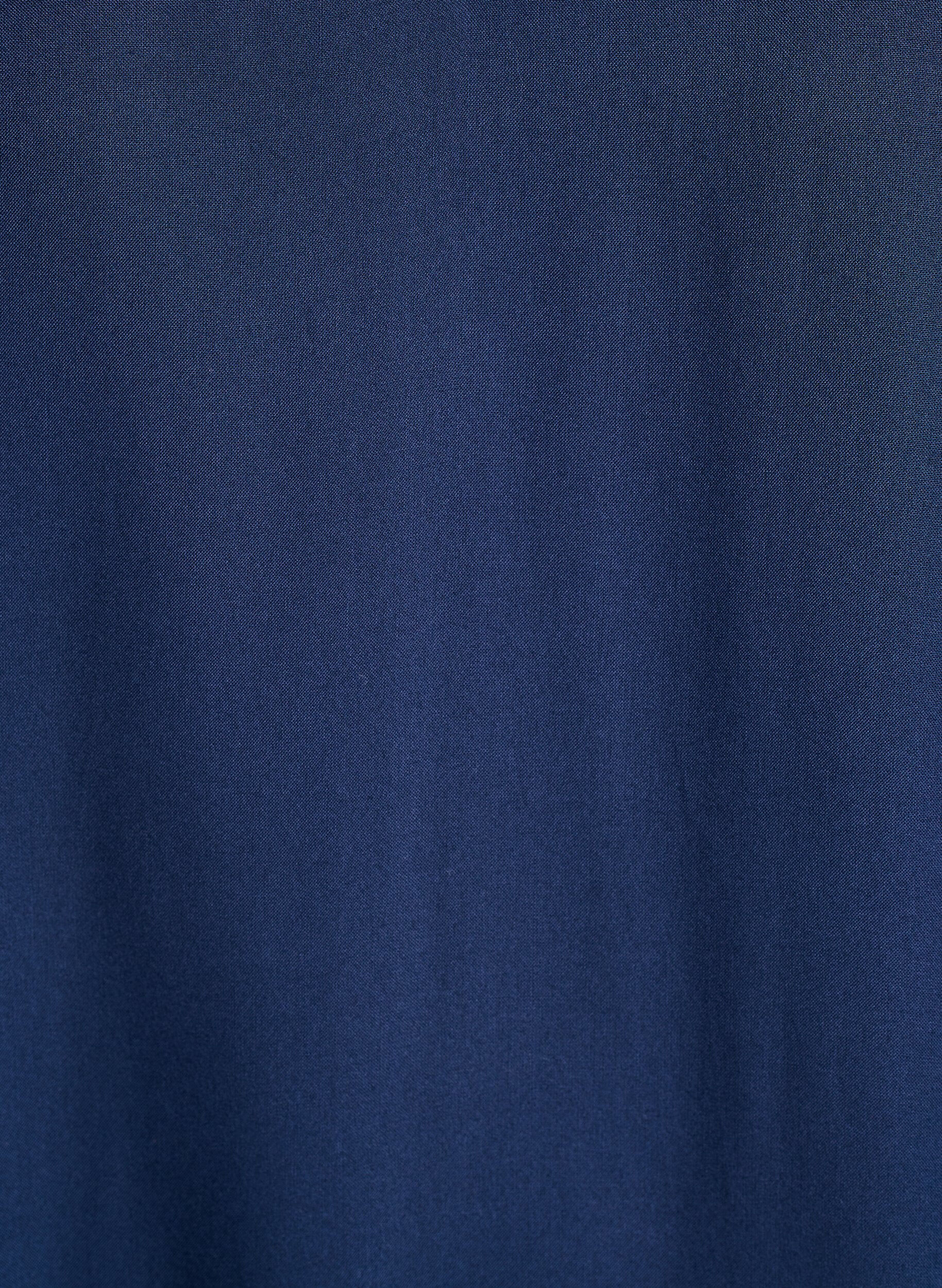 Zizzi Strandkjole i viskose med skulderdetalje, Bl&aring;, Packshot image number 2