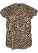 &AElig;rmel&oslash;s skjortebluse i bomuld med A-form, Brun, Packshot image number 0
