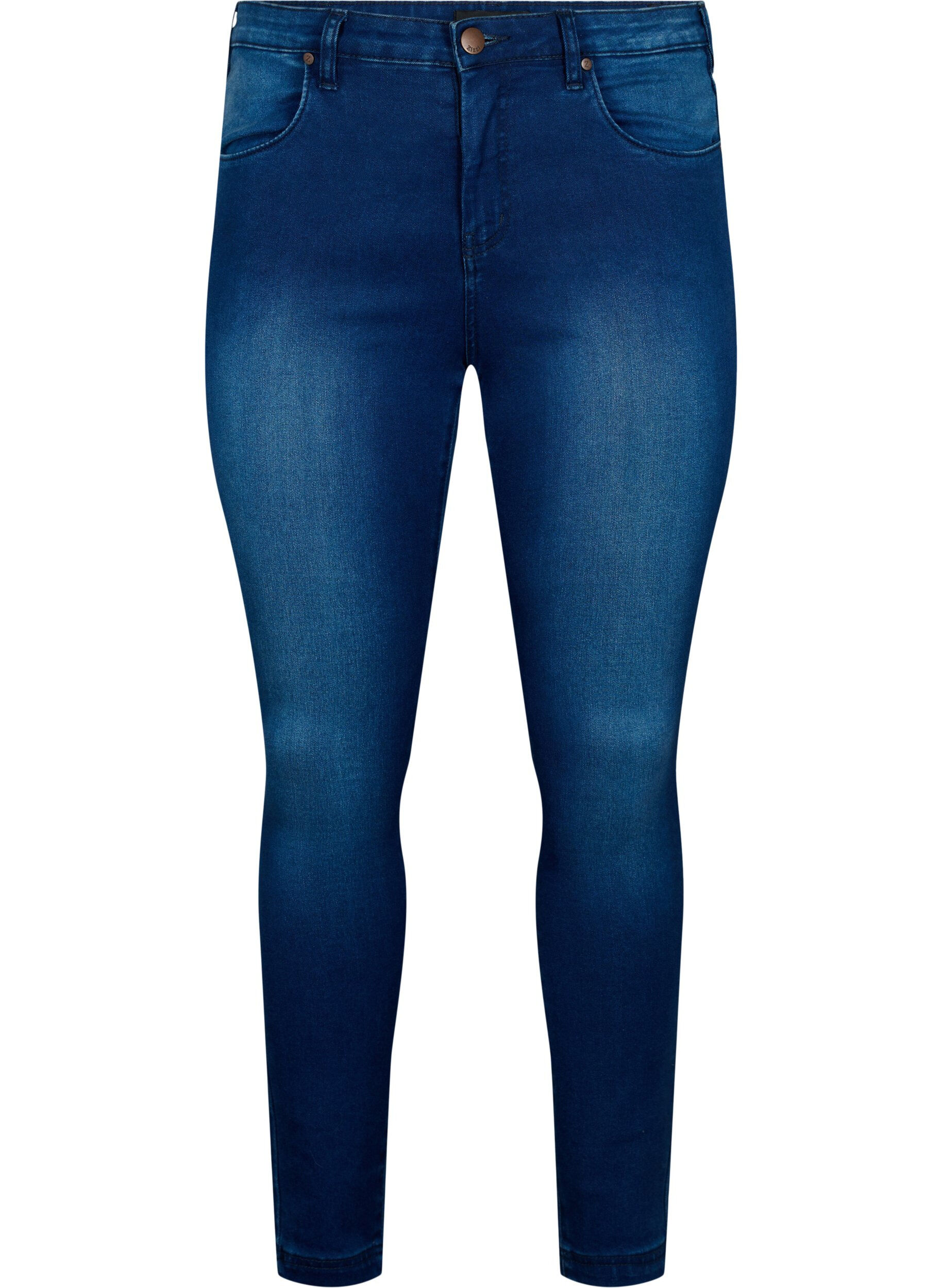 Super slim Amy jeans med h&oslash;j talje