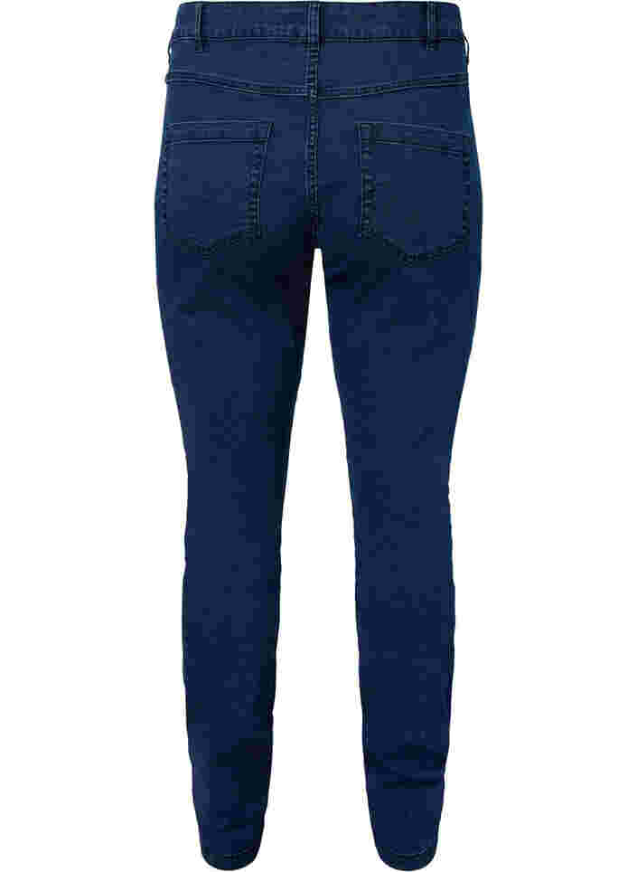 Ekstra slim Sanna jeans med regulær talje, Dark blue, Packshot image number 1