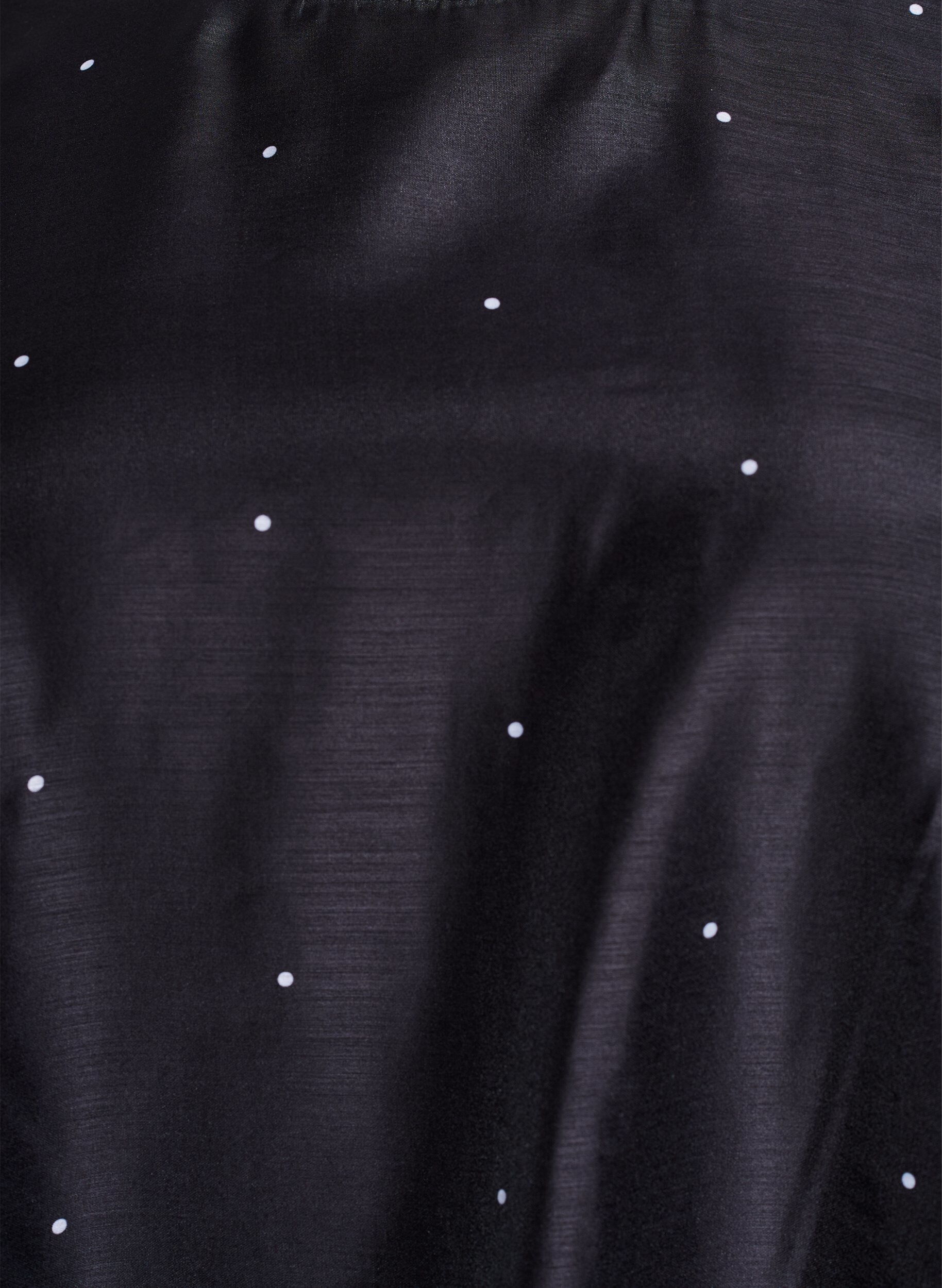 Zizzi Kn&aelig;lang festkjole med transparente &aelig;rmer, Sort, Packshot image number 2