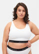 Bomulds bh med justerbare stropper, Hvid, Model image number 0