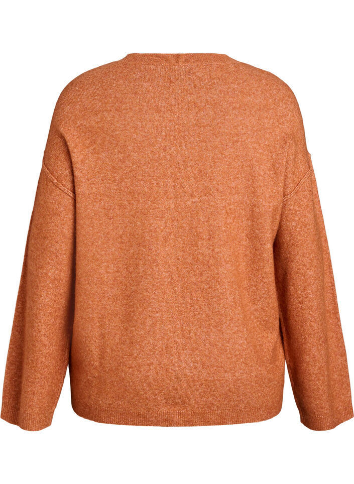 L&oslash;s striktr&oslash;je med markante syninger, Orange, Packshot image number 1