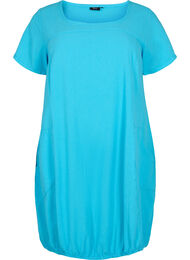 Kortærmet kjole i bomuld, Blue Atoll, Packshot