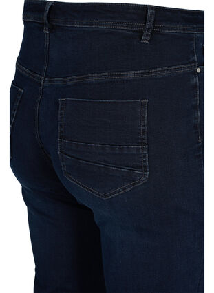 Regular fit Gemma jeans med høj talje, Dark blue, Packshot image number 3