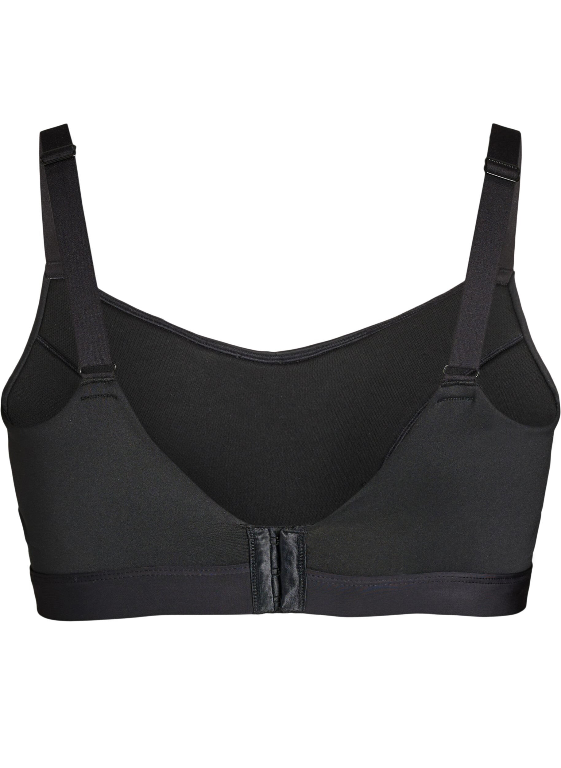 ZizziSports-bh med let vattering, Sort, Packshot image number 1