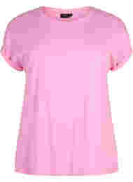 Kortærmet t-shirt i bomuldsblanding, Rosebloom