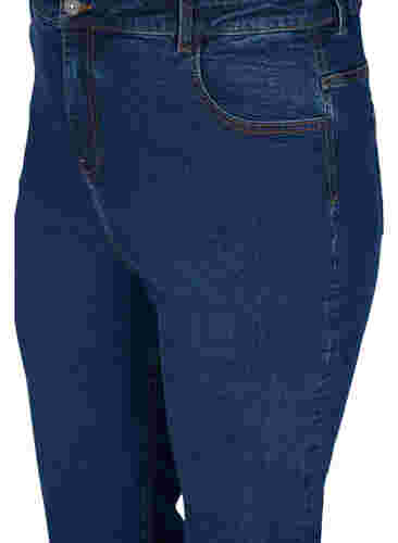 Regular fit Megan jeans med ekstra høj talje, Blue denim, Packshot image number 2