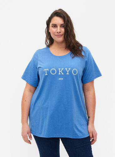 FLASH - T-shirt med motiv, Ultramarine, Model image number 0