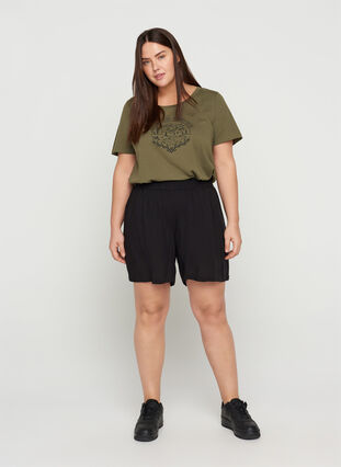 Kortærmet t-shirt med print, Ivy Green WONDER, Model image number 2