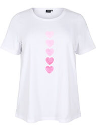 FLASH - T-shirt med motiv, Hvid