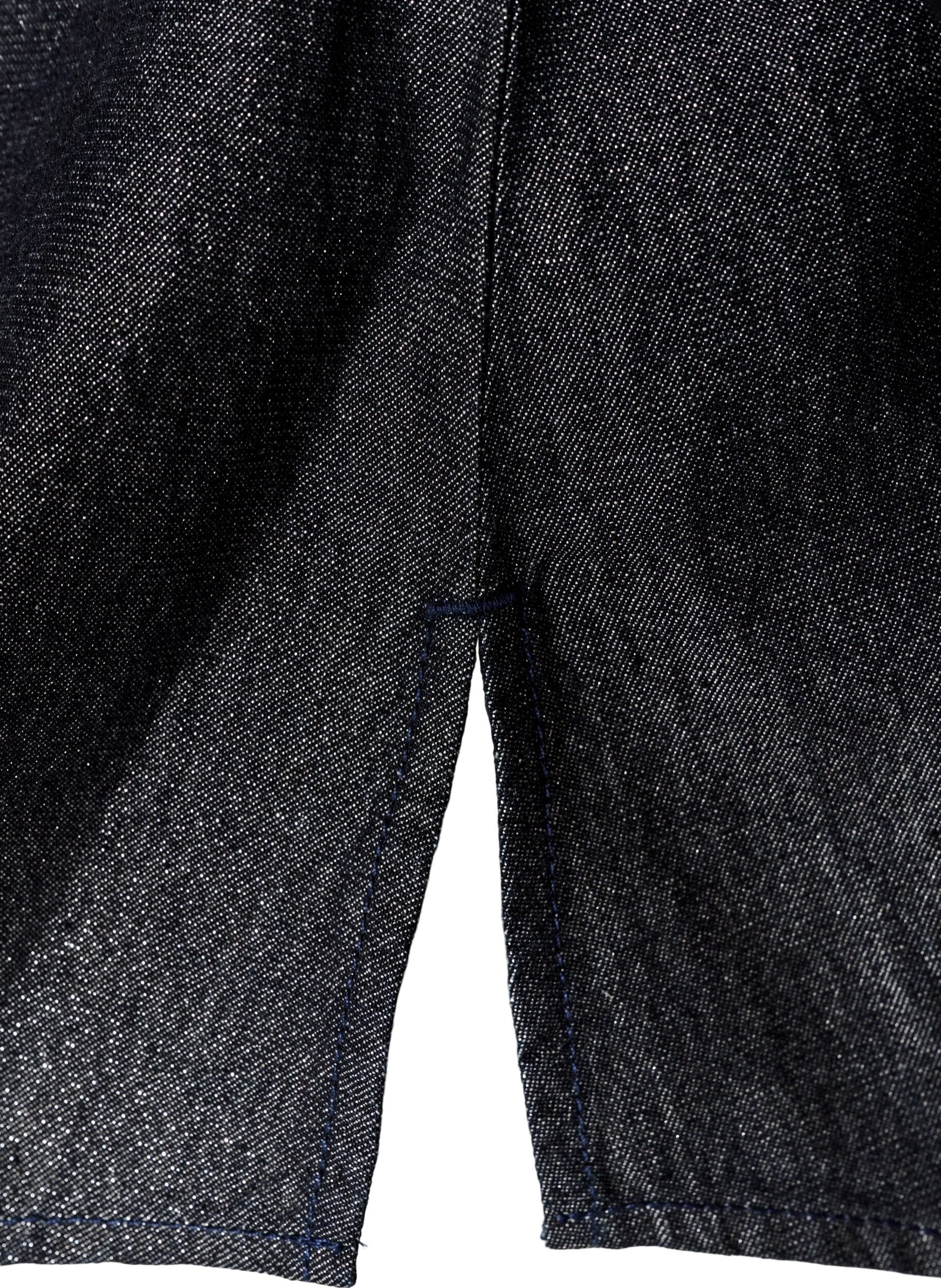 ZizziDenimskjorte med glimmertr&aring;d og 3/4-&aelig;rmer, Gr&aring;, Packshot image number 3