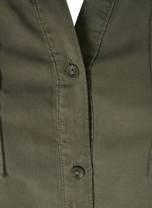 Langærmet skjorte i lyocell, Deep L. Green, Packshot image number 2