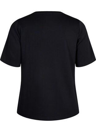 T-shirt i modalmix, Black, Packshot image number 1
