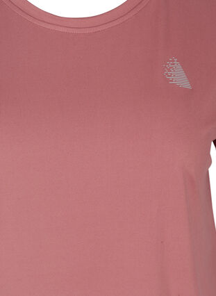 Ensfarvet trænings t-shirt, Baroque Rose, Packshot image number 2