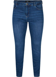 Højtaljede Amy jeans med stretch-teknologi, Blue denim