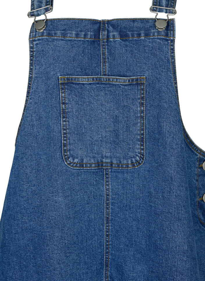 Denim smækkjole, Blå, Packshot image number 2