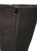 Lang st&oslash;vle i imiteret ruskind med ribpaneler, Brun, Packshot image number 3