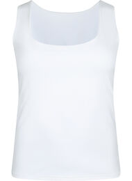Stretchy vendbar top, Bright White, Packshot