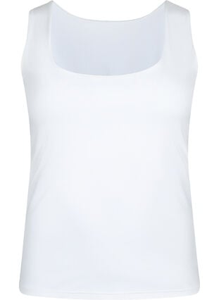 Stretchy vendbar top, Bright White, Packshot image number 0