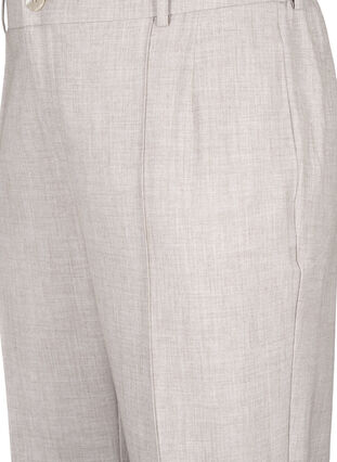 Melerede bukser med elastik og knaplukning, String, Packshot image number 2