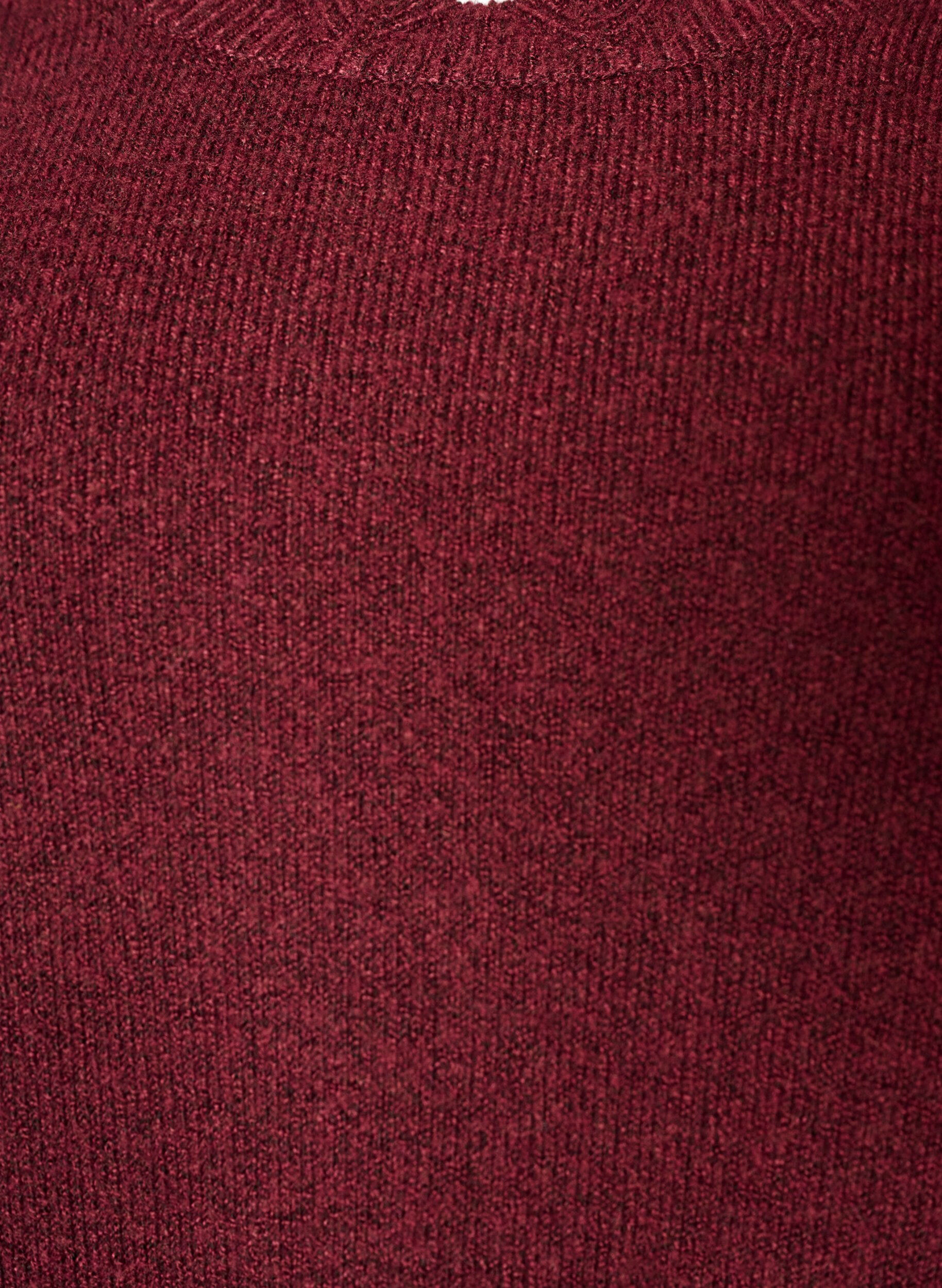 ZizziStrikbluse med b&oslash;lgekanter, R&oslash;d, Packshot image number 2
