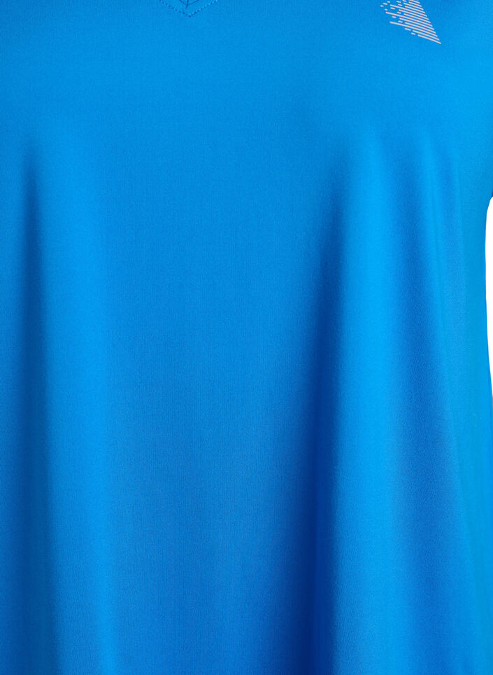 L&oslash;s tr&aelig;nings t-shirt med v-hals, Bl&aring;, Packshot image number 2