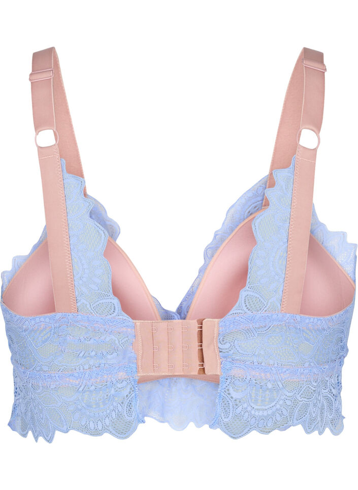 Bralette med blonder og blød vattering, Serenity, Packshot image number 1