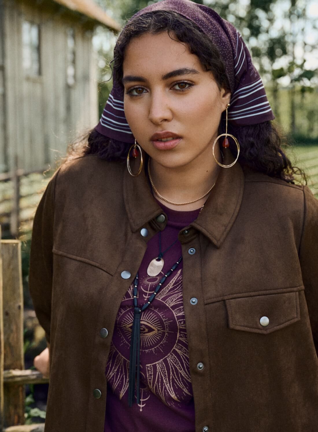 Zizzi Matchende s&aelig;t i brun, , Model