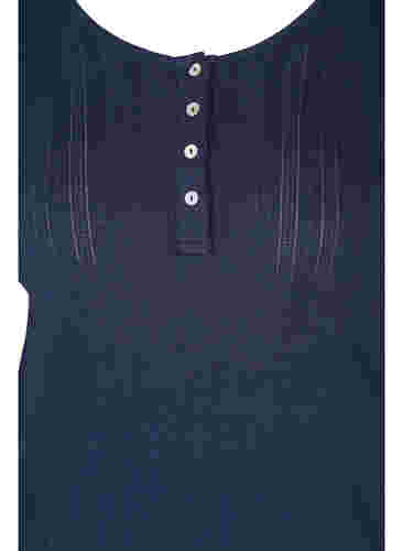 Langærmet natbluse i 100% bomuld, Navy Blazer, Packshot image number 2