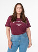T-shirt med motiv, R&oslash;d, Model image number 0